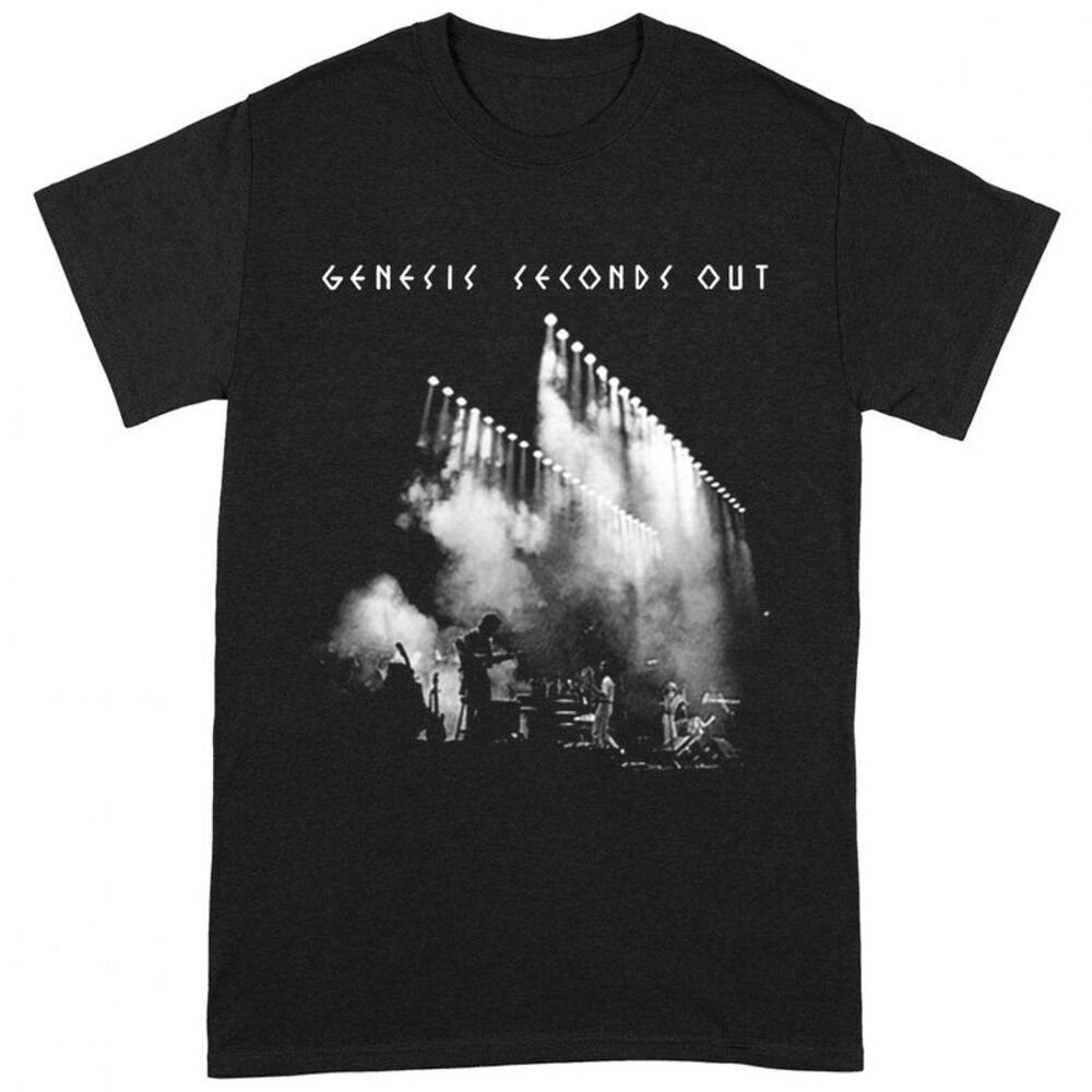 Genesis Unisex Adult Seconds Out T-Shirt / Black/White
